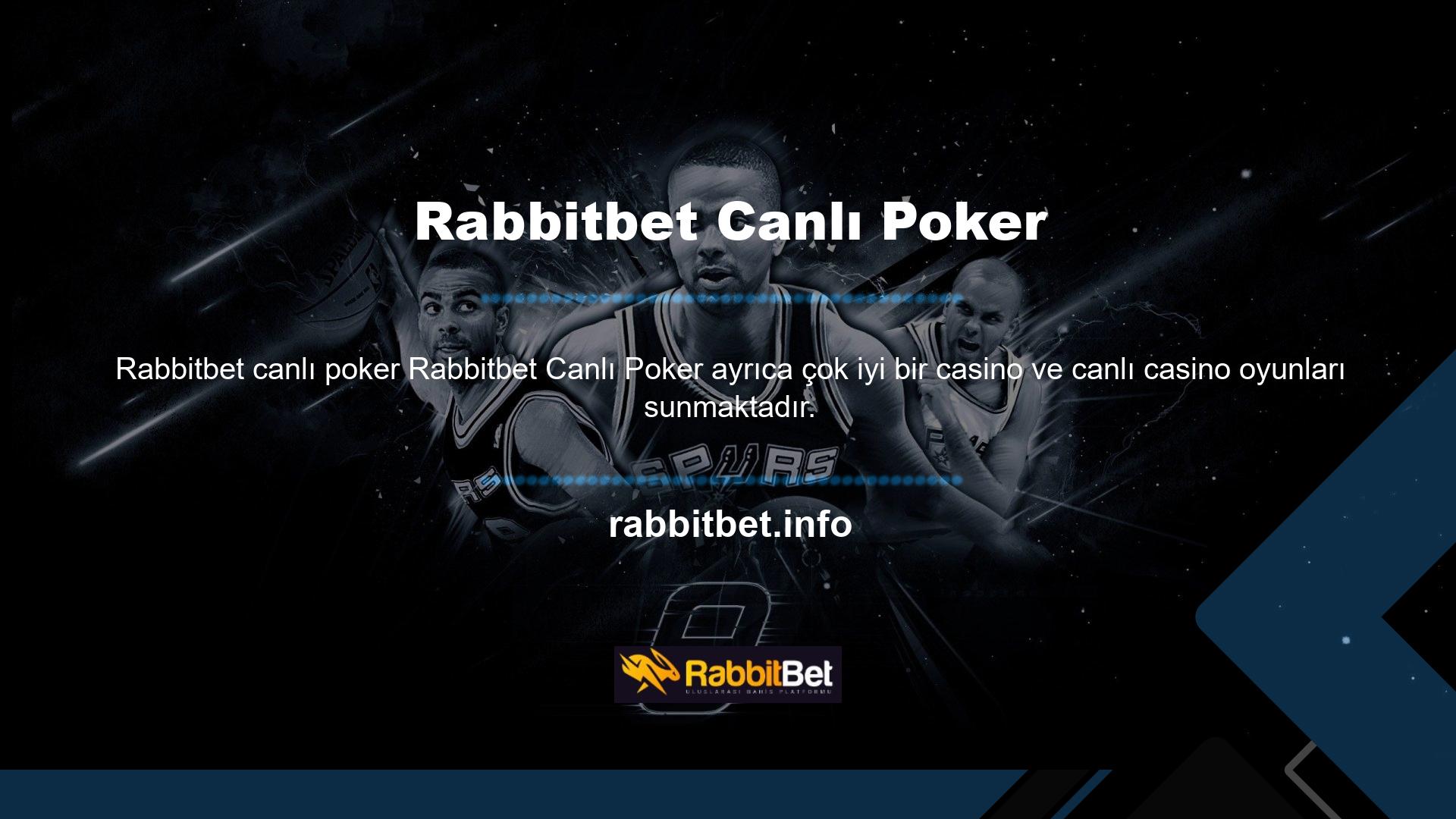 Türk şirketi Rabbitbet, Poker, Canlı Bingo, Avea, Hilo, Zeppelin ve daha fazlası gibi her türden yeni ve popüler slot oyunlarını paylaşıyor